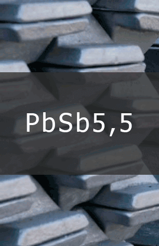 
                                                            PbSb5,5 PbSb5,5 в чушках ГОСТ 1292-81
