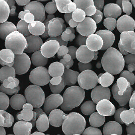 Изображение порошка алюминия под микроскопом